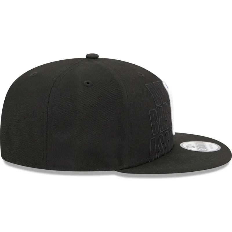 cepur-plakana-melns-snapback-9fifty-draft-edition-2023-no-nba-no-new-era