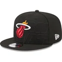 cepur-plakana-melns-snapback-9fifty-draft-edition-2023-no-miami-heat-nba-no-new-era