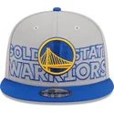 graue-und-blaue-snapback-kappe-9fifty-draft-edition-2023-der-golden-state-warriors-nba-von-new-era