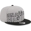 san-antonio-spurs-nba-9fifty-draft-edition-2023-snapback-grau-und-schwarz-kappe-von-new-era