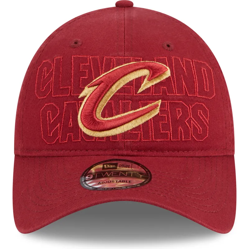 cap-izliekta-red-adjustable-strap-9twenty-draft-edition-2023-no-cleveland-cavaliers-nba-no-new-era