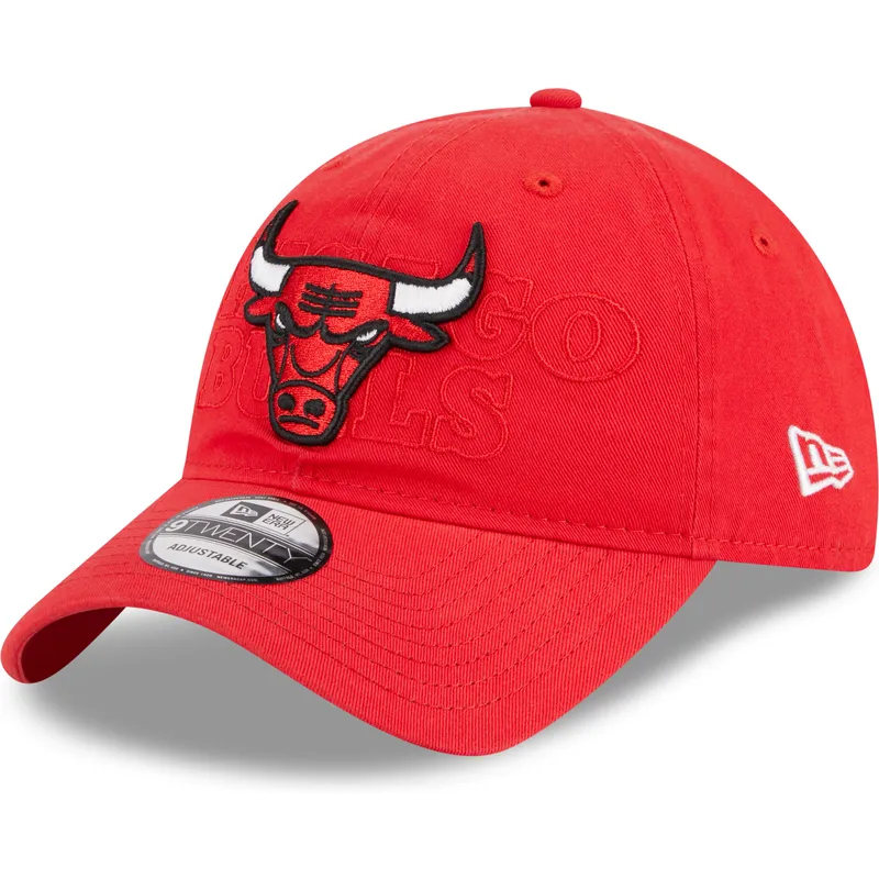 czerwona-regulowana-czapka-z-zakrzywionym-daszkiem-9twenty-draft-edition-2023-chicago-bulls-nba-new-era
