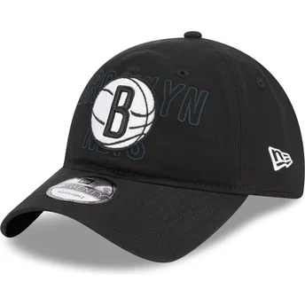 Cepur izliekta melns regulējama lente 9TWENTY Draft Edition 2023 no Brooklyn Nets NBA no New Era