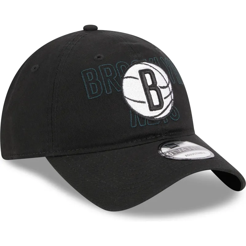 cap-izliekta-black-adjustable-strap-9twenty-draft-edition-2023-no-brooklyn-nets-nba-no-new-era