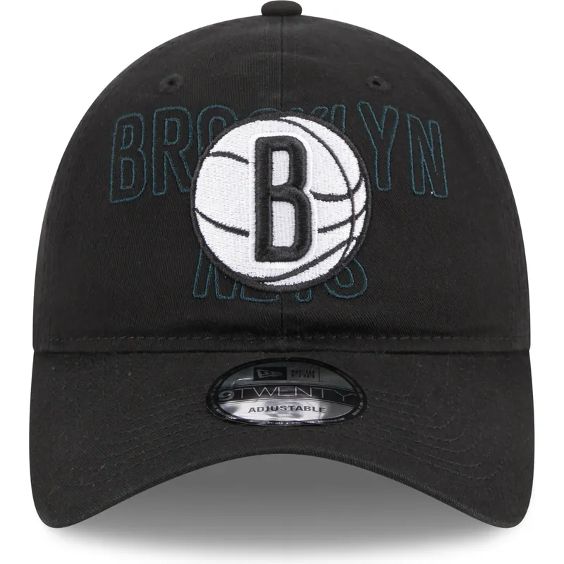 svart-bojd-justerbar-keps-9twenty-draft-edition-2023-fran-brooklyn-nets-nba-av-new-era