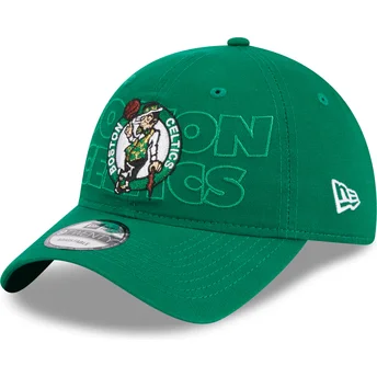 Cepur izliekta zaļš regulējama lente 9TWENTY Draft Edition 2023 no Boston Celtics NBA no New Era