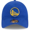 cepur-izliekta-zils-regulejama-lente-9twenty-draft-edition-2023-no-golden-state-warriors-nba-no-new-era