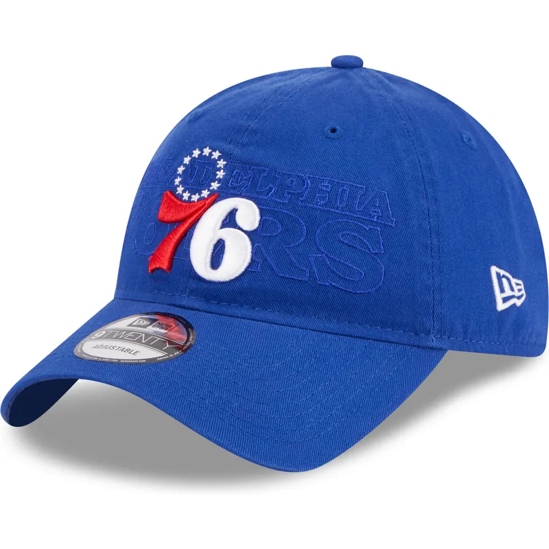 cepur-izliekta-zils-regulejams-9twenty-draft-edition-2023-no-philadelphia-76ers-nba-no-new-era