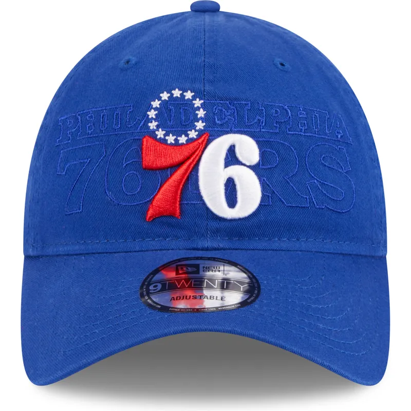 cepur-izliekta-zils-regulejams-9twenty-draft-edition-2023-no-philadelphia-76ers-nba-no-new-era