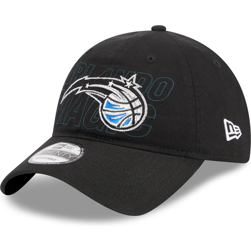 schwarze-verstellbare-gebogene-kappe-9twenty-draft-edition-2023-von-orlando-magic-nba-von-new-era