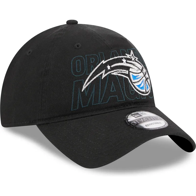 schwarze-verstellbare-gebogene-kappe-9twenty-draft-edition-2023-von-orlando-magic-nba-von-new-era