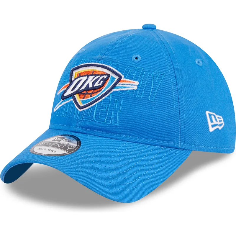 cepur-izliekta-zils-regulejams-9twenty-draft-edition-2023-no-oklahoma-city-thunder-nba-no-new-era