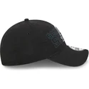 schwarze-verstellbare-9twenty-draft-edition-2023-kappe-mit-gebogenem-schirm-der-san-antonio-spurs-nba-von-new-era