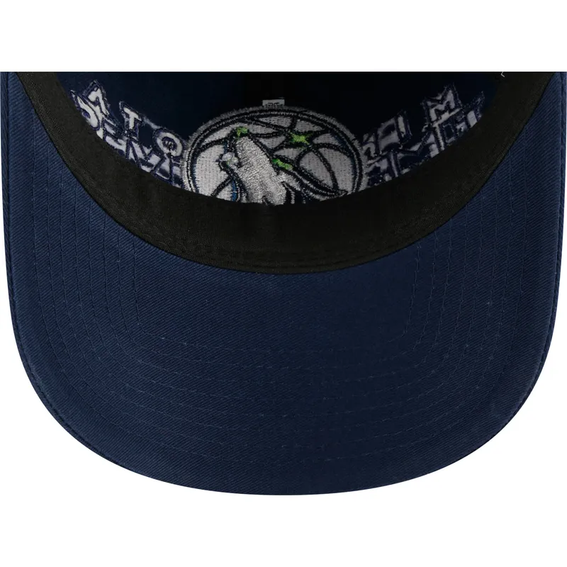 cepur-izliekta-tumsi-zils-regulejams-9twenty-draft-edition-2023-no-minnesota-timberwolves-nba-no-new-era