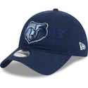 cepur-izliekta-tumsi-zils-regulejams-9twenty-draft-edition-2023-no-memphis-grizzlies-nba-no-new-era