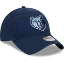 cepur-izliekta-tumsi-zils-regulejams-9twenty-draft-edition-2023-no-memphis-grizzlies-nba-no-new-era