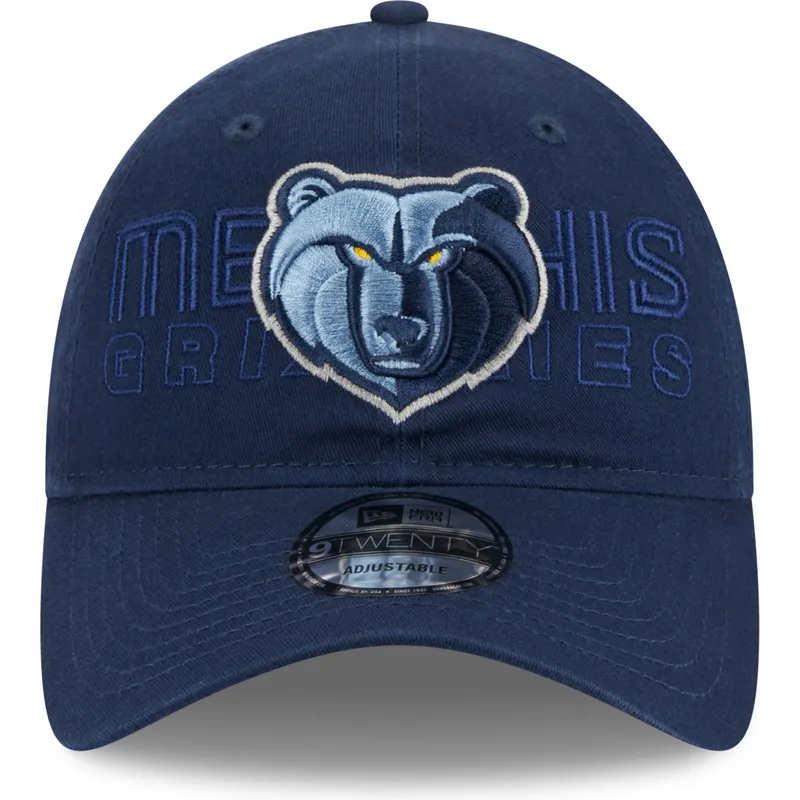 cepur-izliekta-tumsi-zils-regulejams-9twenty-draft-edition-2023-no-memphis-grizzlies-nba-no-new-era