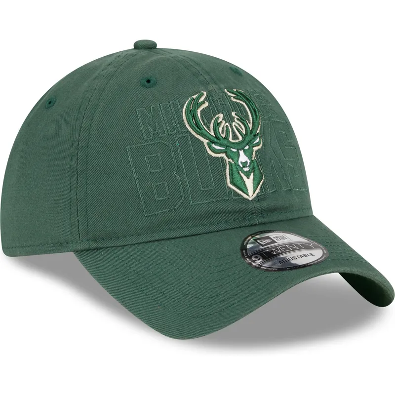 cepur-izliekta-zals-regulejams-9twenty-draft-edition-2023-no-milwaukee-bucks-nba-no-new-era