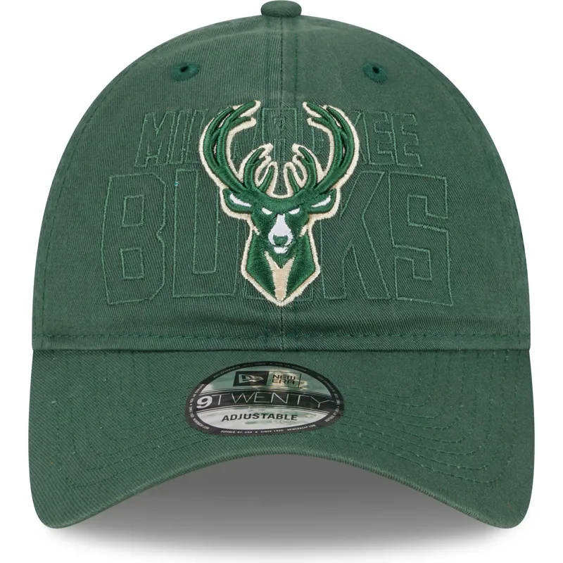 cepur-izliekta-zals-regulejams-9twenty-draft-edition-2023-no-milwaukee-bucks-nba-no-new-era