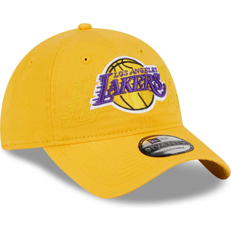 cepur-izliekta-dzeltens-regulejams-9twenty-draft-edition-2023-no-los-angeles-lakers-nba-no-new-era