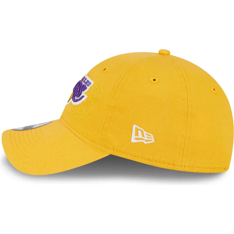 cepur-izliekta-dzeltens-regulejams-9twenty-draft-edition-2023-no-los-angeles-lakers-nba-no-new-era