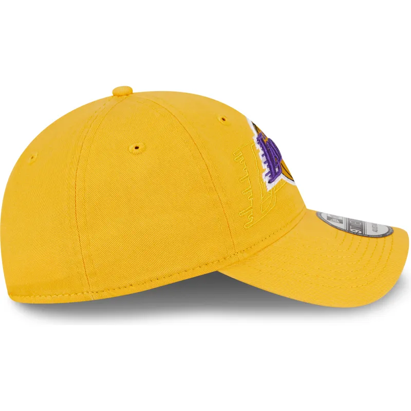 cepur-izliekta-dzeltens-regulejams-9twenty-draft-edition-2023-no-los-angeles-lakers-nba-no-new-era