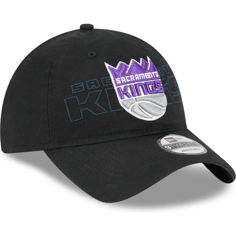 cepur-izliekta-melns-regulejams-9twenty-draft-edition-2023-no-sacramento-kings-nba-no-new-era