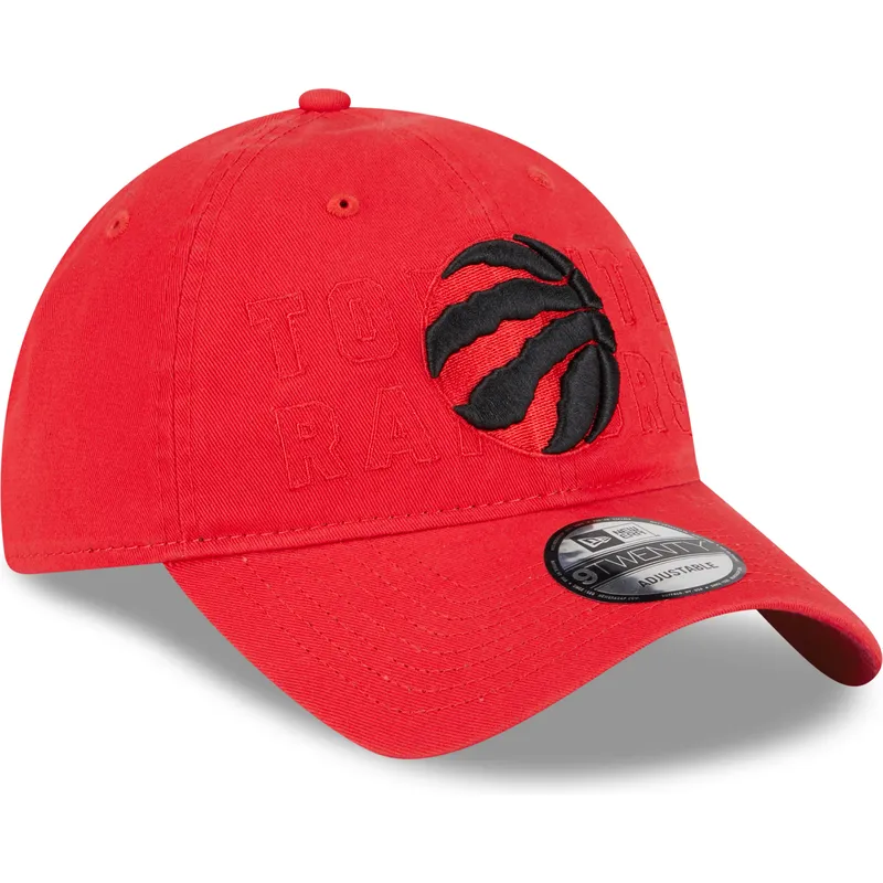 cepur-izliekta-sarkans-regulejama-lente-9twenty-draft-edition-2023-no-toronto-raptors-nba-no-new-era