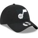 gorra-curva-negra-ajustable-9twenty-draft-edition-2023-de-utah-jazz-nba-de-new-era