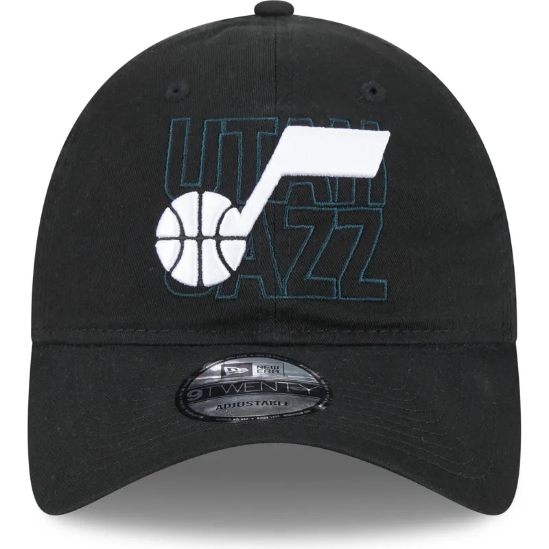 cepur-izliekta-melns-regulejams-9twenty-draft-edition-2023-no-utah-jazz-nba-no-new-era