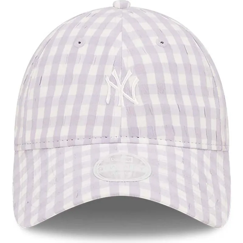 cap-izliekta-violet-adjustable-strap-claro-9twenty-gingham-no-new-york-yankees-mlb-no-new-era cap-izliekta-violet-adjustable-strap-claro-9twenty-gingham-no-new-york-yankees-mlb-no-new-era