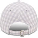 cepur-izliekta-violets-regulejama-lente-claro-9twenty-gingham-no-new-york-yankees-mlb-no-new-era