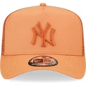 cepur-izliekta-truckeris-bruns-snapback-a-frame-tech-ripstop-no-new-york-yankees-mlb-no-new-era