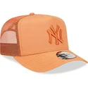 cepur-izliekta-truckeris-bruns-snapback-a-frame-tech-ripstop-no-new-york-yankees-mlb-no-new-era
