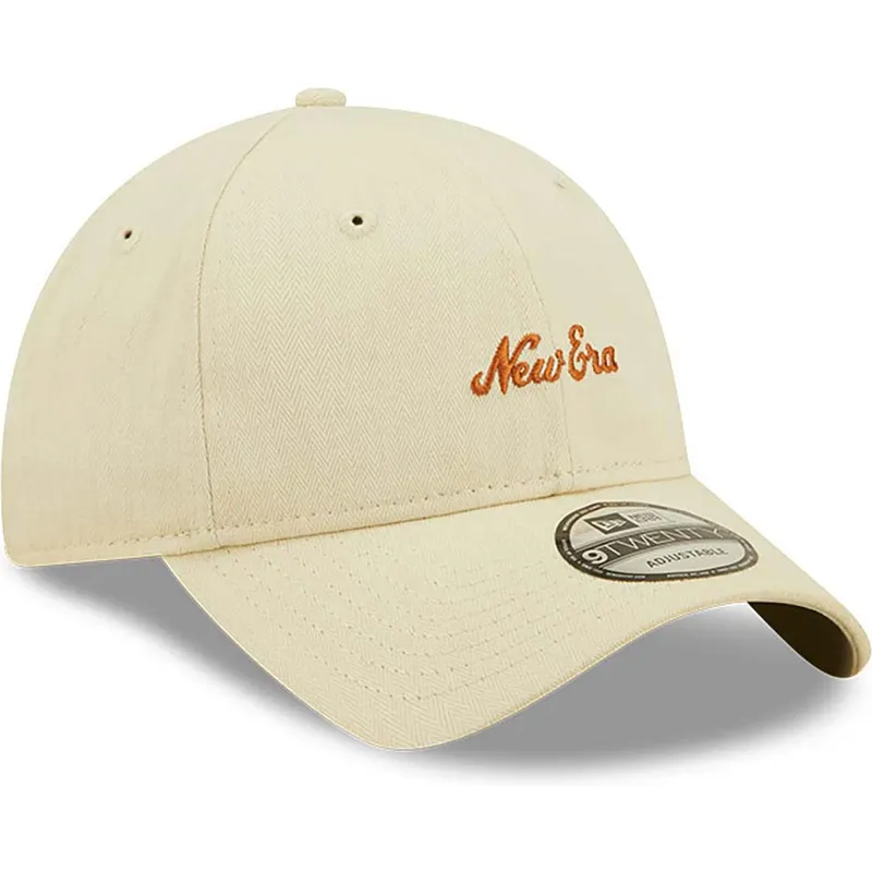 beige-verstellbare-curved-cap-9twenty-herringbone-von-new-era