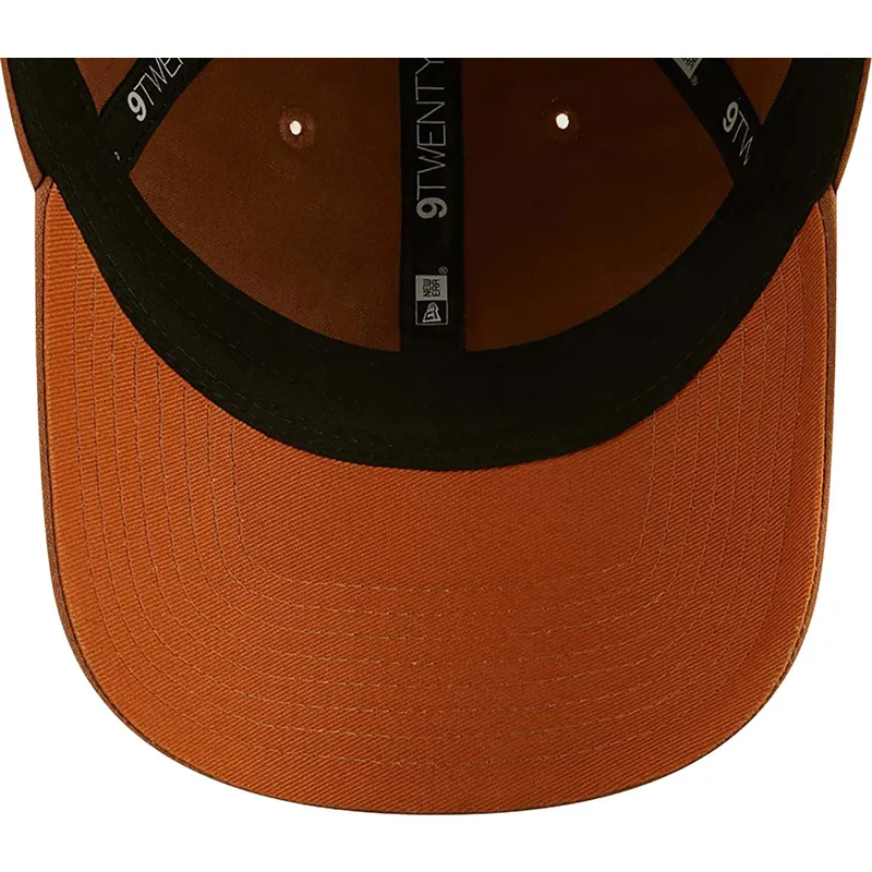 cepur-izliekta-bruns-regulejams-9twenty-linen-no-new-era