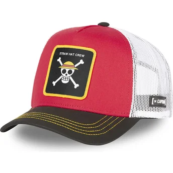 Cepur izliekta šoferis sarkans snapback Salmu cepuru pirāti One Piece no Capslab