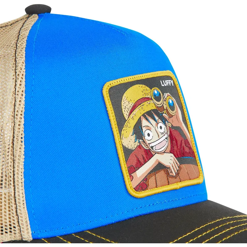 trucker-cap-blau-und-braun-monkey-d-luffy-op2-luf4-one-piece-von-capslab