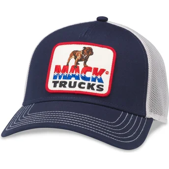 Czapka trucker niebiesko-biała snapback Mack Trucks Twill...