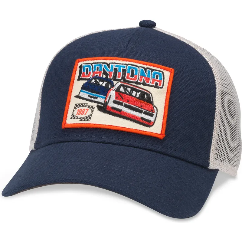 trucker-cap-marineblau-und-weiss-snapback-daytona-international-speedway-valin-von-american-needle