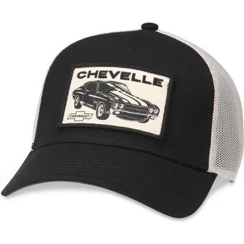 Svart och vit trucker-keps snapback Chevelle by Chevrolet Valin från American Needle