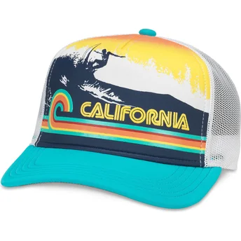 Cepur izliekta šoferis zils snapback California Riptide Valin no American Needle