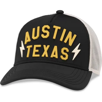 Czapka trucker czarno-biała snapback Austin Texas Riptide Valin od American Needle