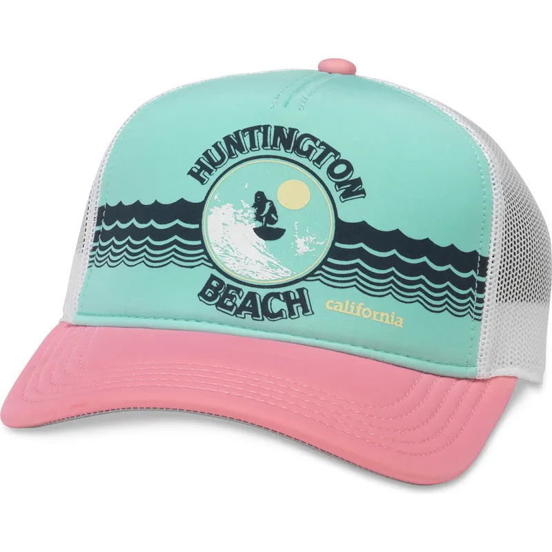 cepur-izliekta-truckeris-daudzkrasains-snapback-rosa-california-riptide-valin-no-american-needle