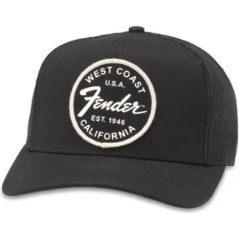 Casquette trucker noire snapback Fender Valin American...