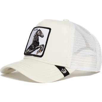 cepur-izliekta-truckeris-balts-snapback-stallion-the-farm-no-goorin-bros