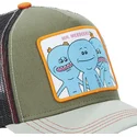 cepur-izliekta-truckeris-zals-snapback-mrm1-mr-meeseeks-riks-un-mortijs-no-capslab