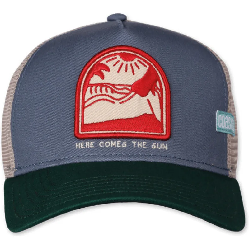 trucker-cap-blau-und-grun-here-comes-the-sun-hft-von-coastal