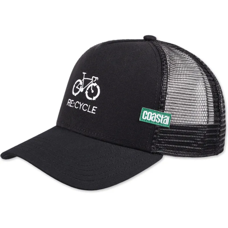 cepur-izliekta-truckeris-melns-snapback-re-cycle-hft-no-coastal