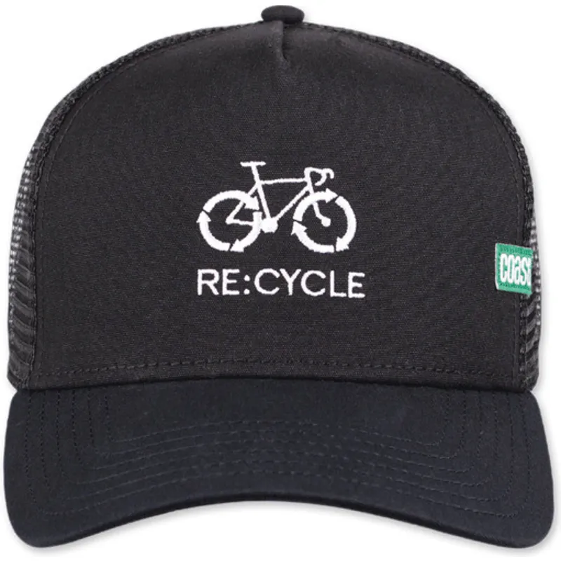cepur-izliekta-truckeris-melns-snapback-re-cycle-hft-no-coastal